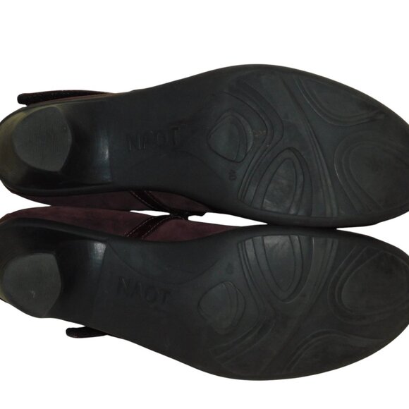 Naot Mary Jane Style Leather Heels Hook & Loop Closure Size 9 - Picture 9 of 11
